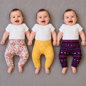 BabyGirl 6M Outfit Bundle Gerber Carter’s Baby Essentials 6Pc Bodysuits/Leggings
